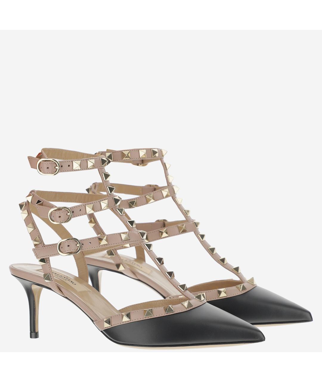 VALENTINO Черные кожаные туфли, фото 3