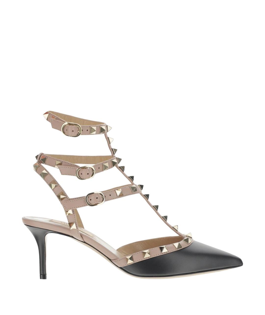 VALENTINO Черные кожаные туфли, фото 1