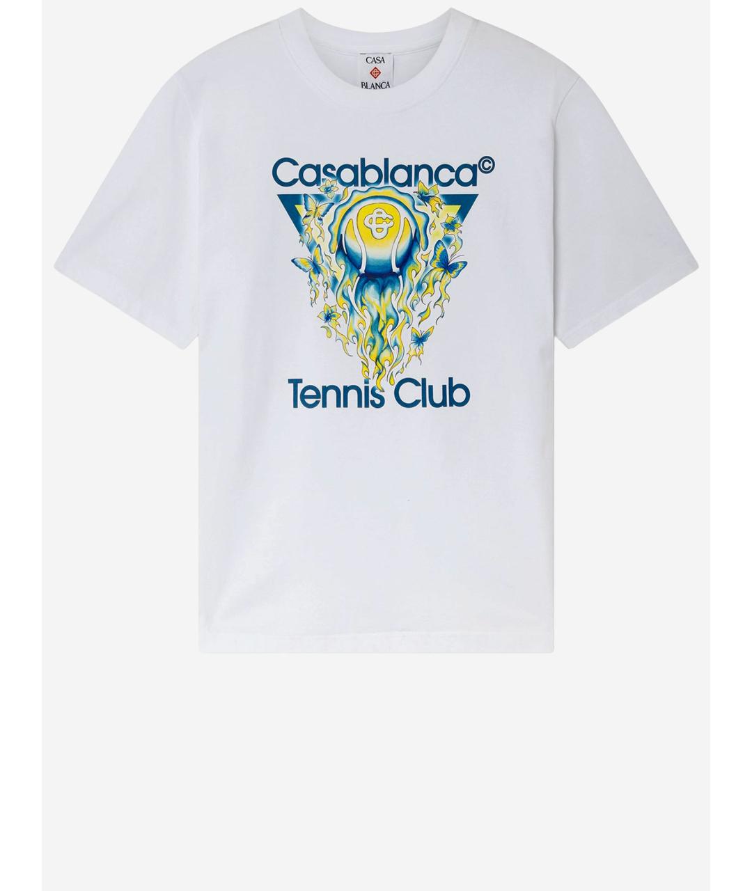 CASABLANCA Белая хлопковая футболка, фото 1