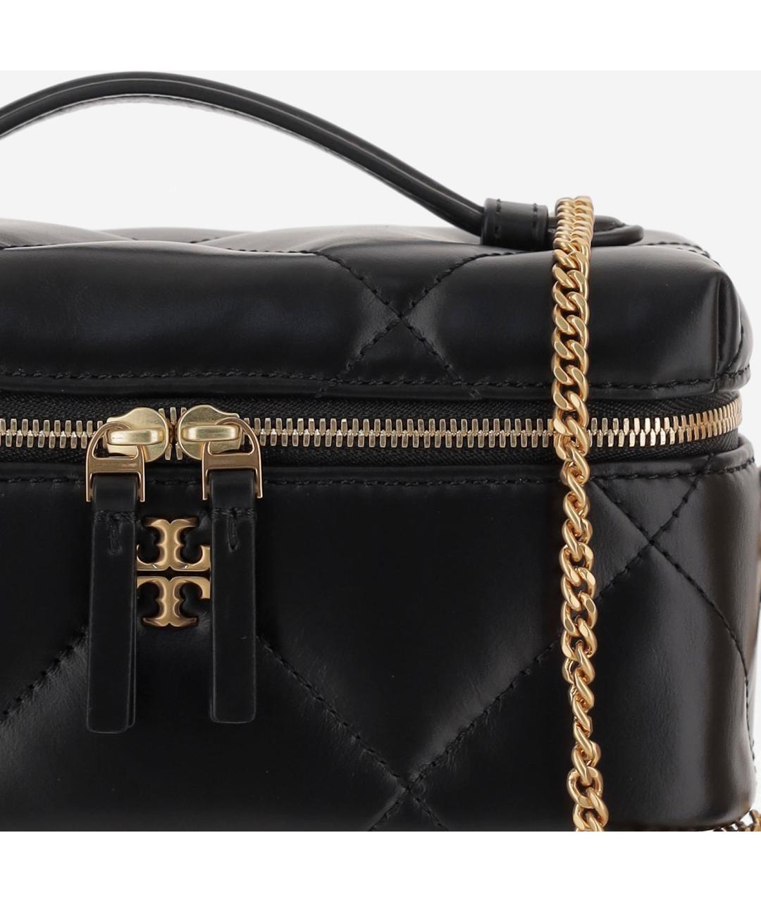 TORY BURCH Черная кожаная сумка через плечо, фото 4