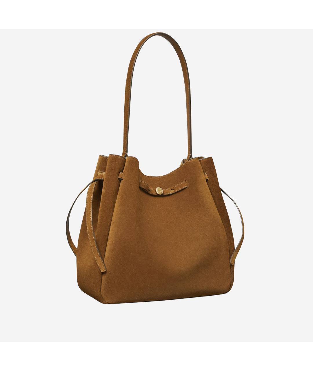 TORY BURCH Коричневая замшевая сумка тоут, фото 2