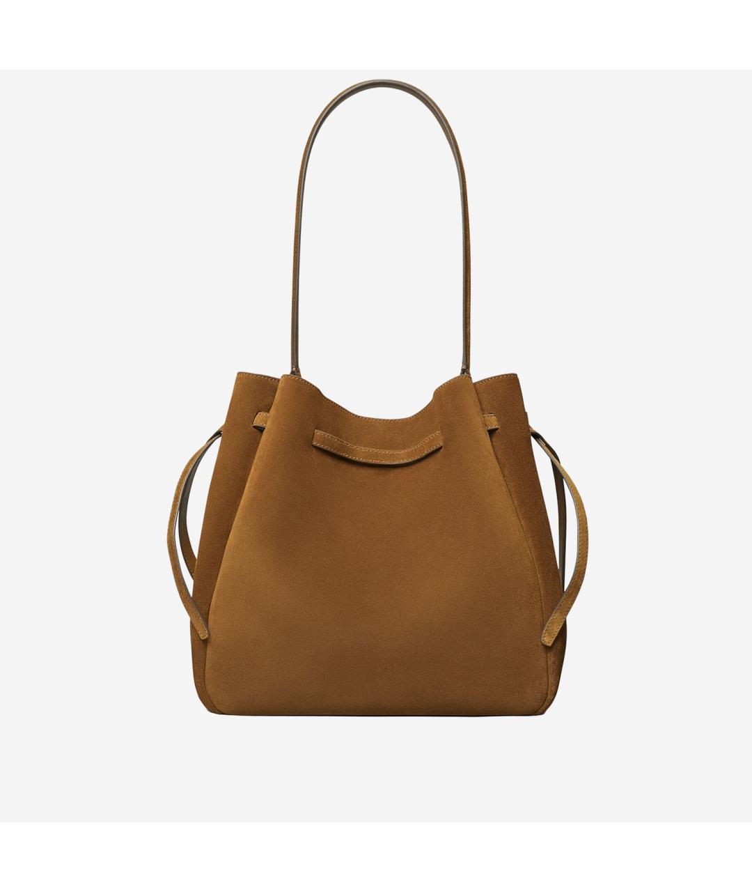 TORY BURCH Коричневая замшевая сумка тоут, фото 3