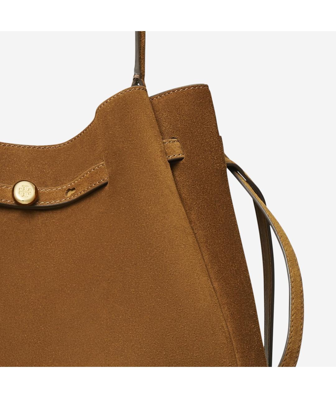 TORY BURCH Коричневая замшевая сумка тоут, фото 4