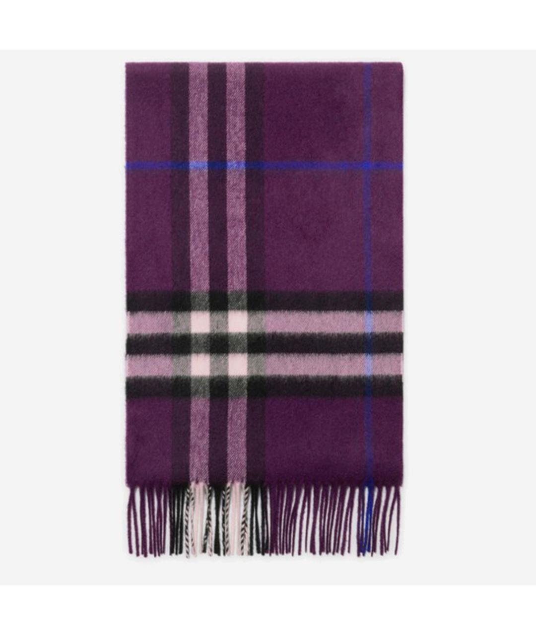 BURBERRY Фиолетовый кашемировый шарф, фото 1