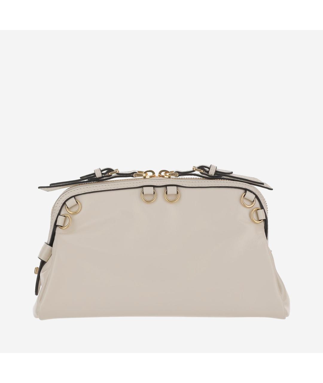 MIU MIU Бежевая кожаная сумка тоут, фото 2