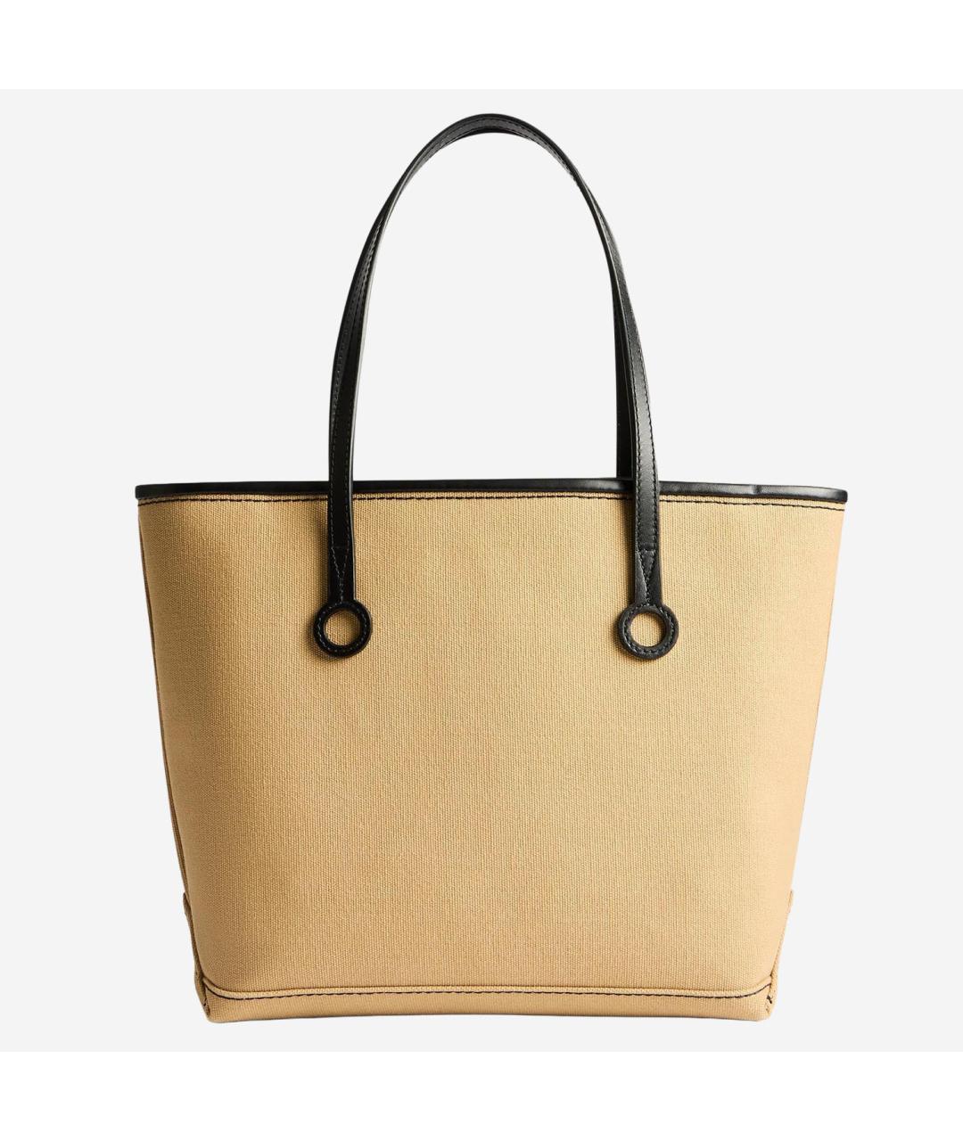 J.W.ANDERSON Бежевая кожаная сумка тоут, фото 3