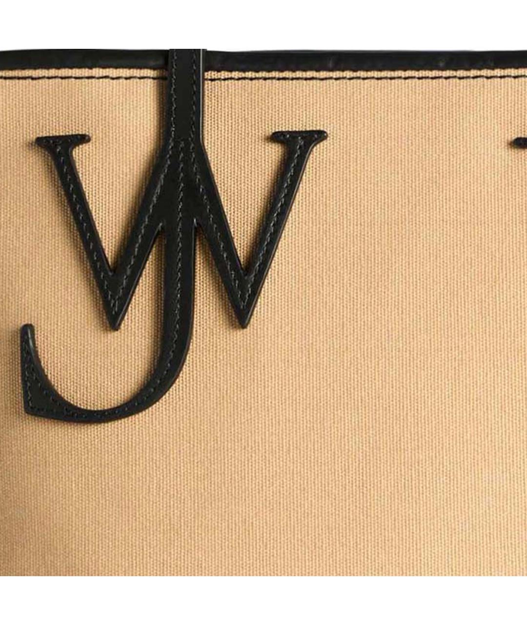 J.W.ANDERSON Бежевая кожаная сумка тоут, фото 4