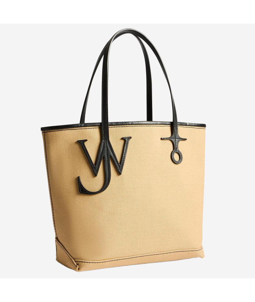 J.W.ANDERSON Бежевая кожаная сумка тоут, фото 2