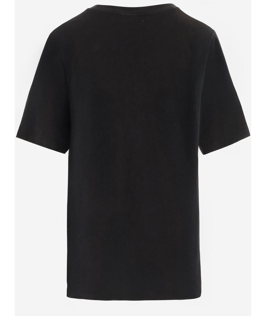 CHLOE Черная хлопковая футболка, фото 2