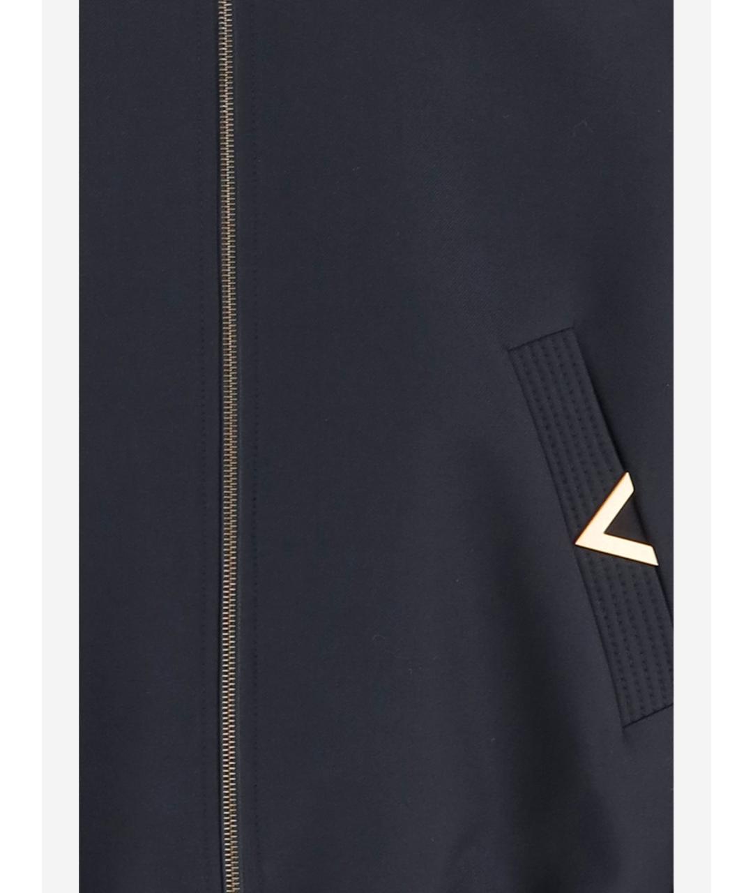 VALENTINO Синяя полиэстеровая куртка, фото 3