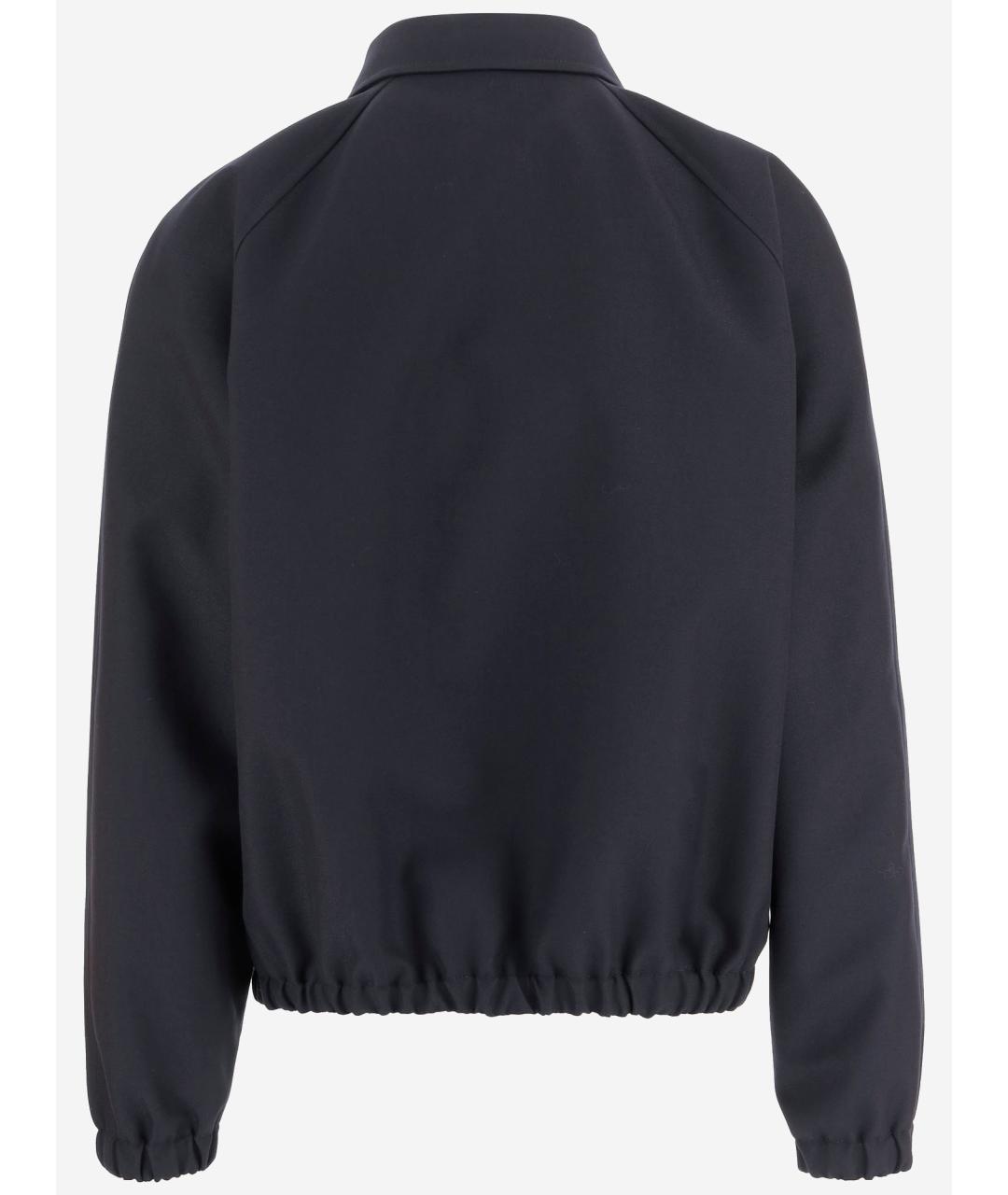 VALENTINO Синяя полиэстеровая куртка, фото 2