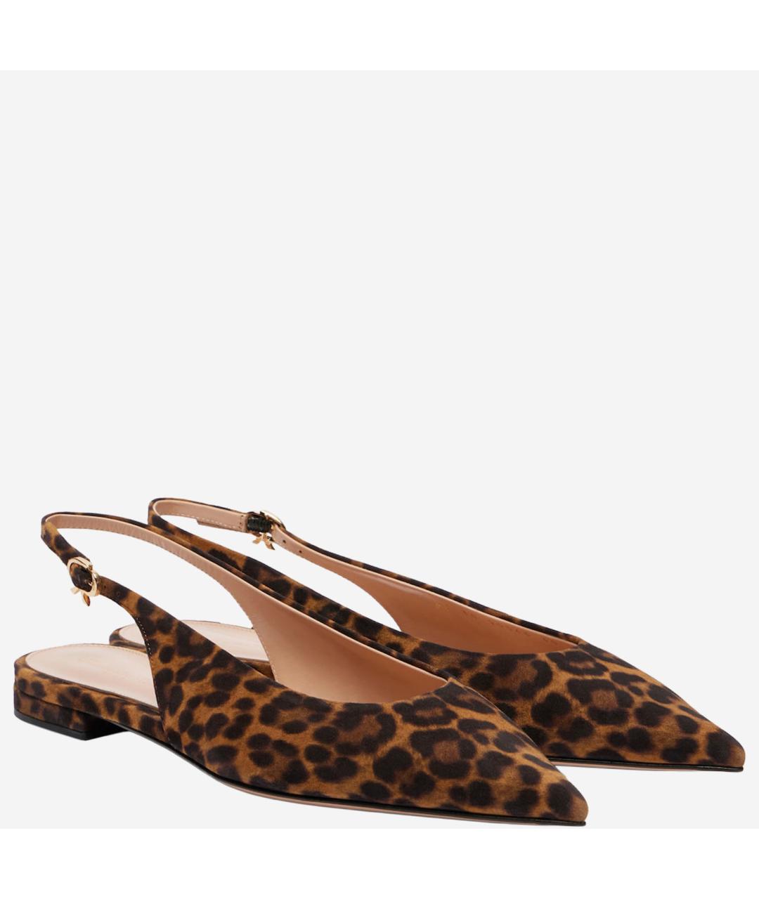 GIANVITO ROSSI Мульти замшевые балетки, фото 2