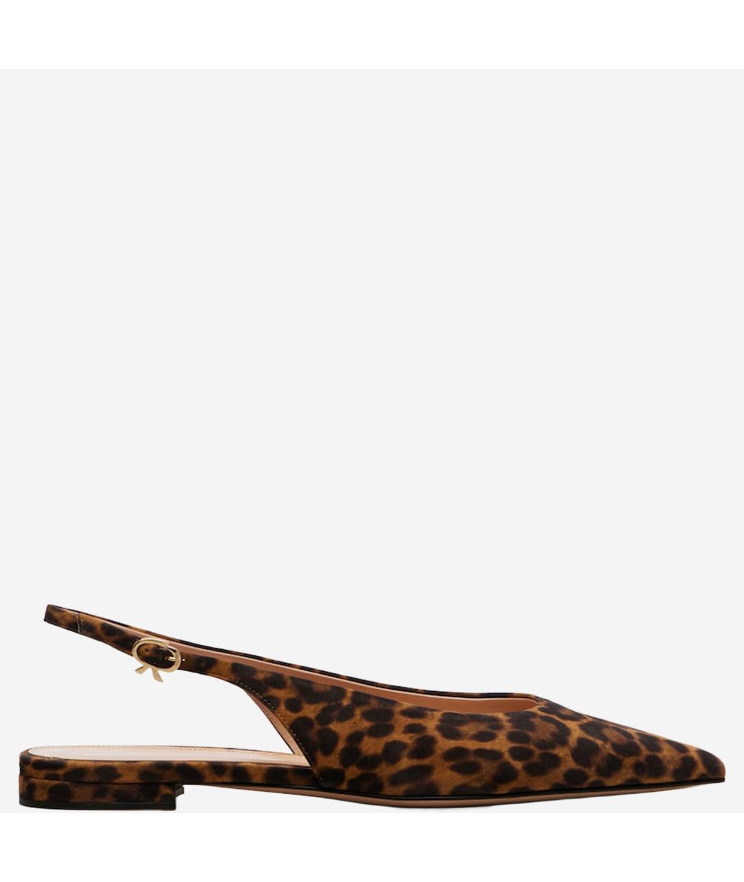 GIANVITO ROSSI Мульти замшевые балетки, фото 6