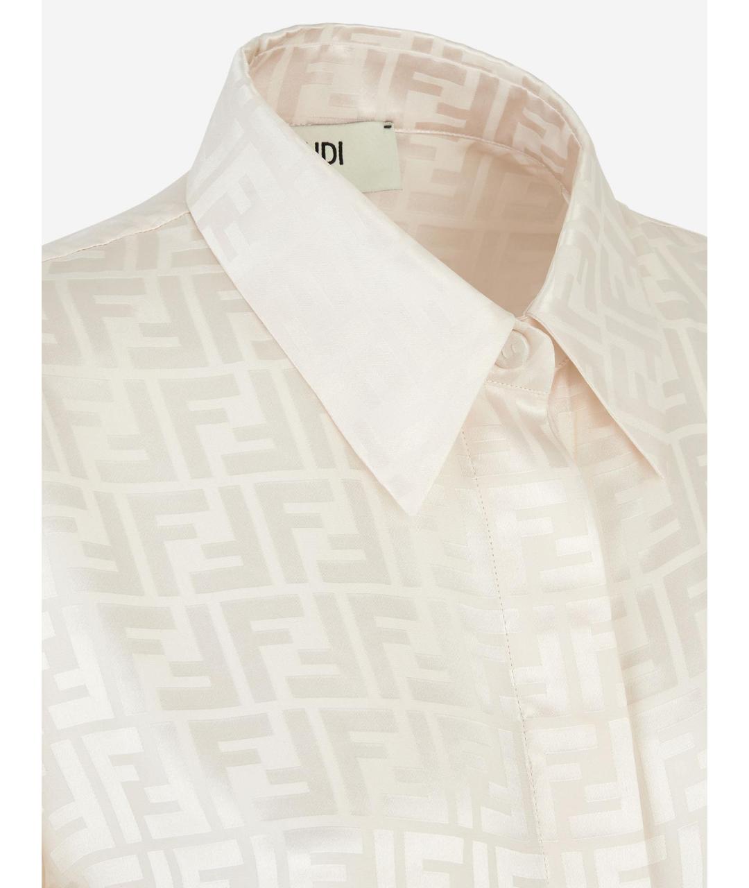 FENDI Бежевая рубашка, фото 3