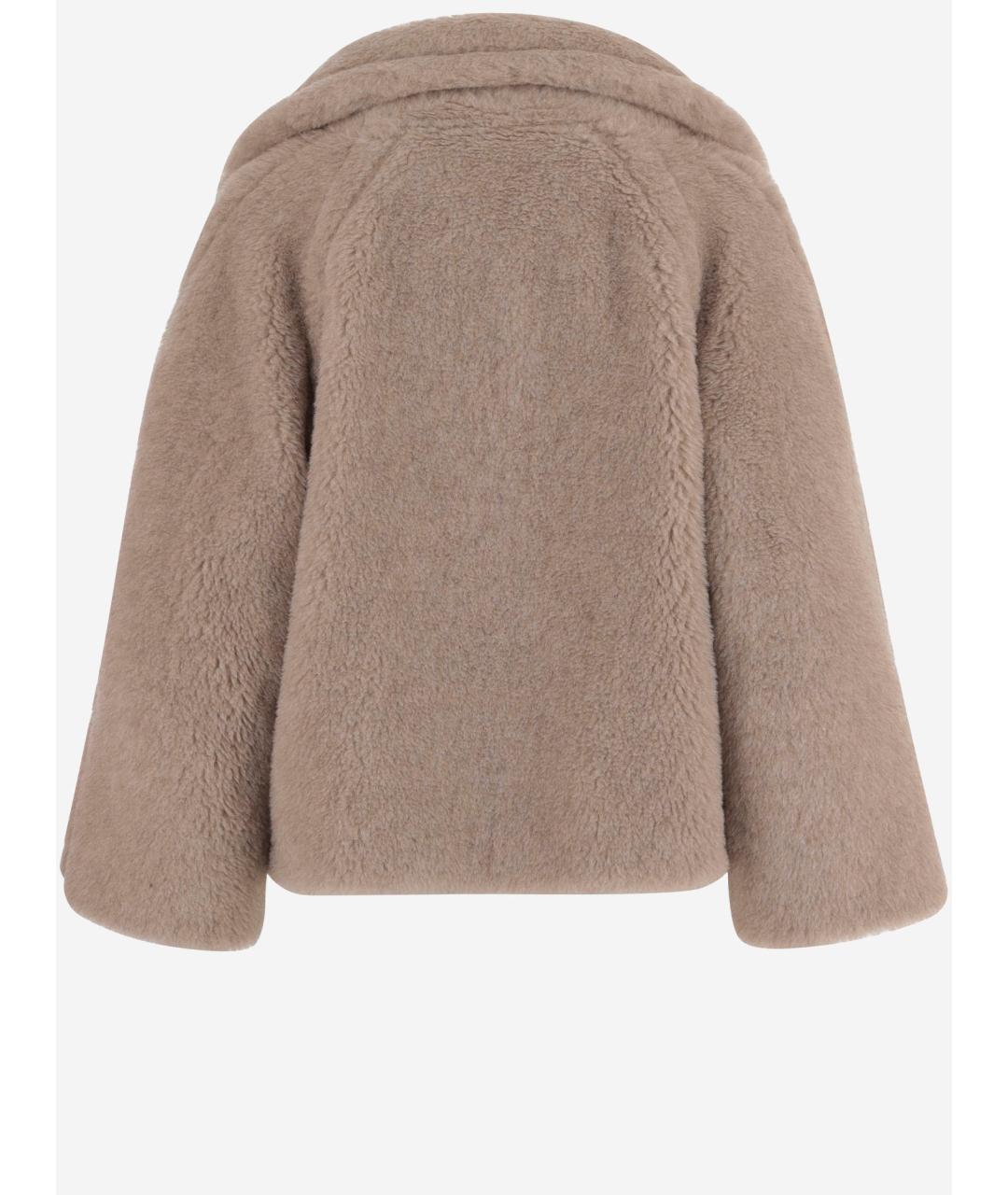 MAX MARA Бежевое шерстяное пальто, фото 2