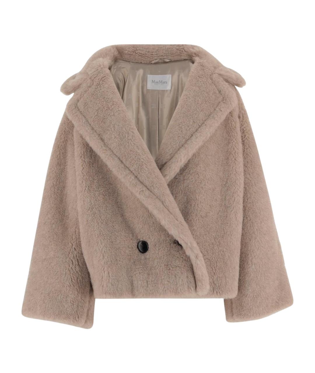 MAX MARA Бежевое шерстяное пальто, фото 1