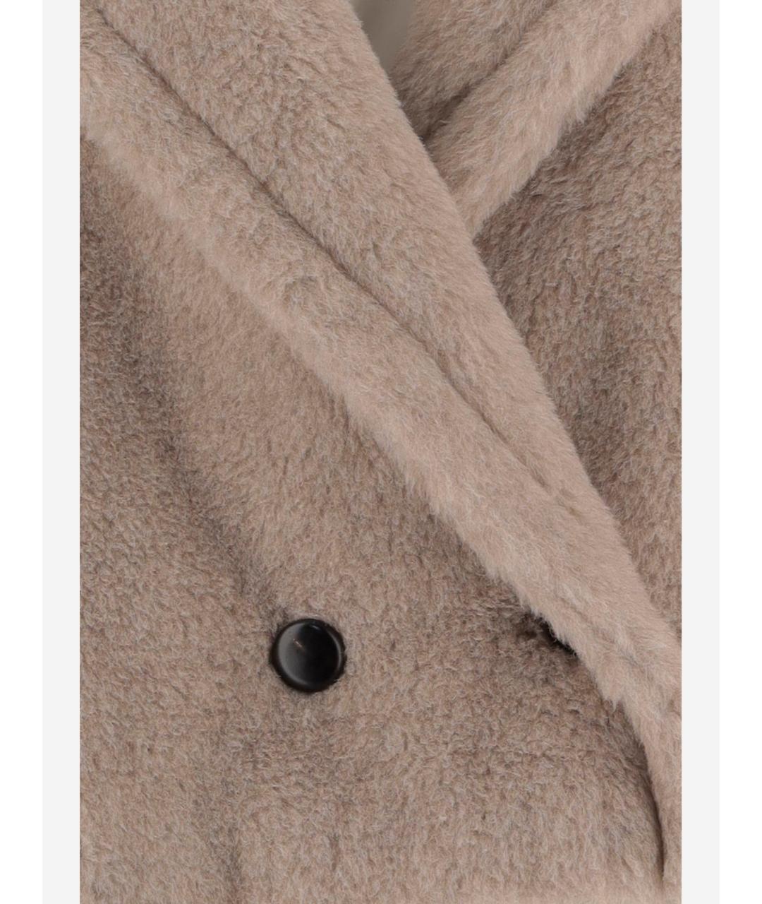 MAX MARA Бежевое шерстяное пальто, фото 3