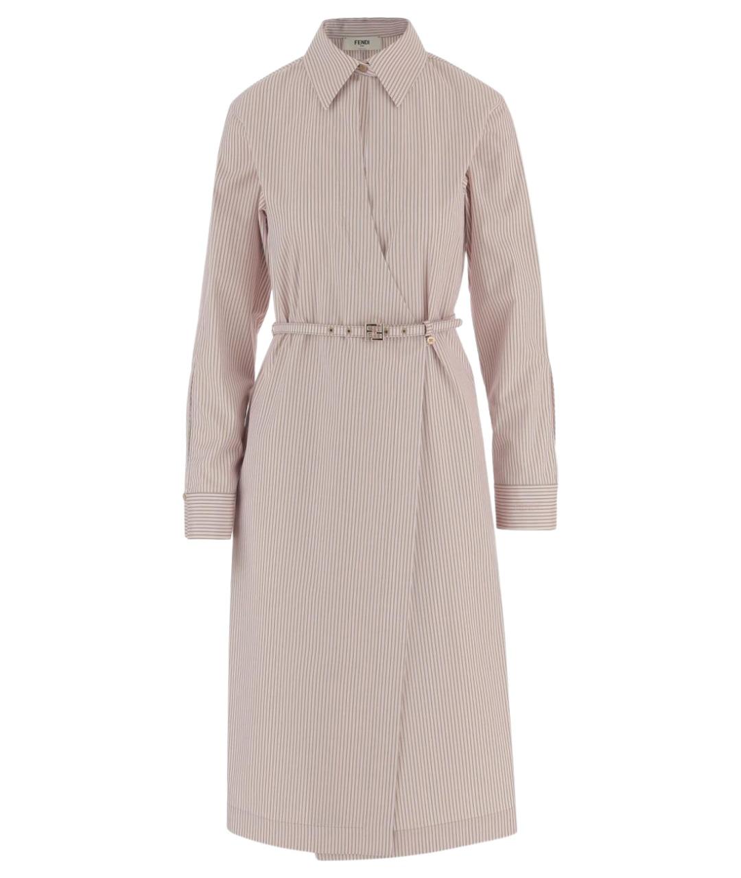 FENDI Мульти хлопковое повседневное платье, фото 1