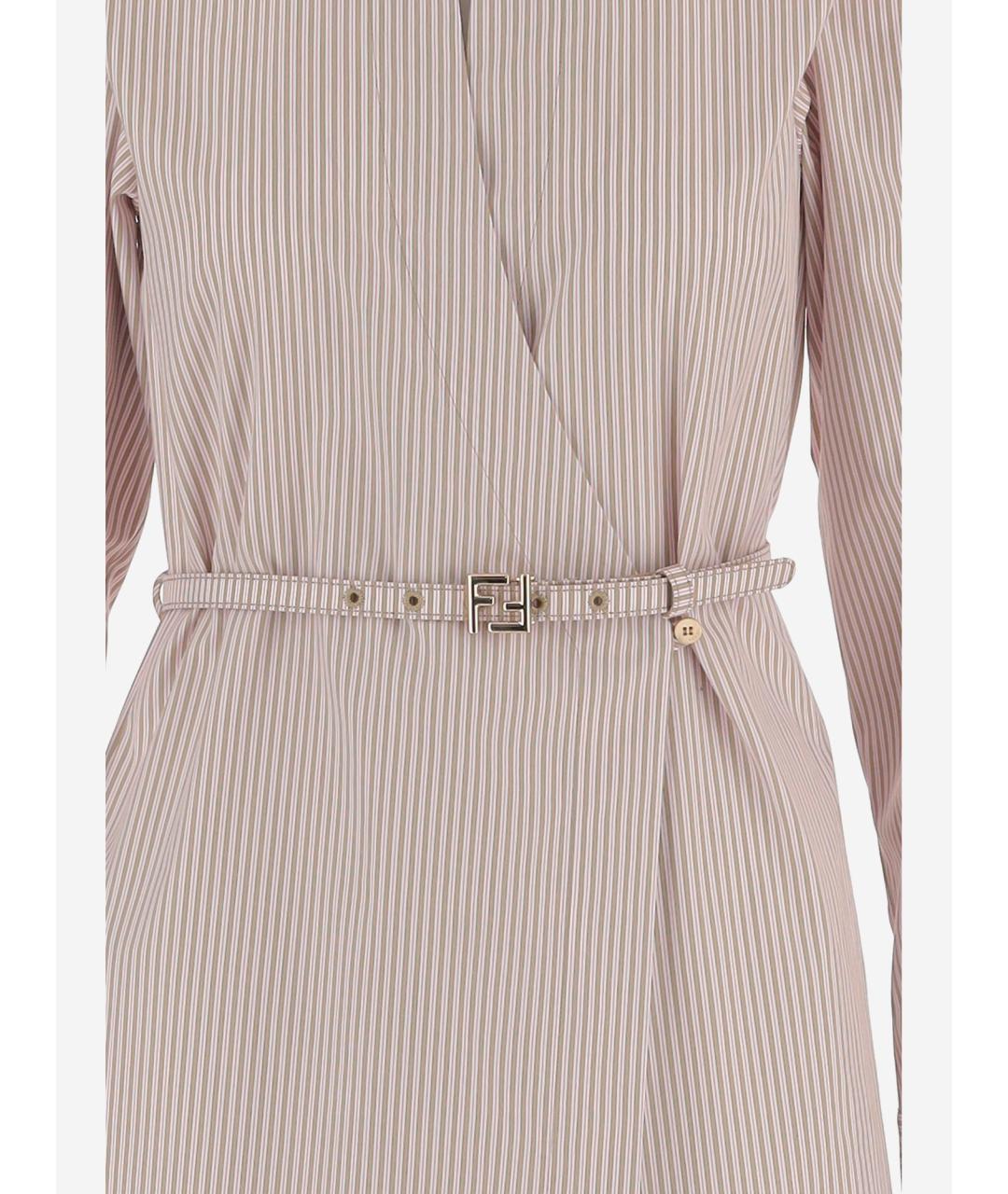 FENDI Мульти хлопковое повседневное платье, фото 3