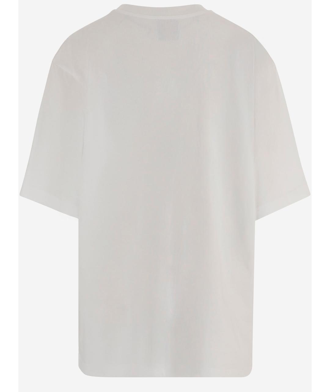 CASABLANCA Белая хлопковая футболка, фото 2