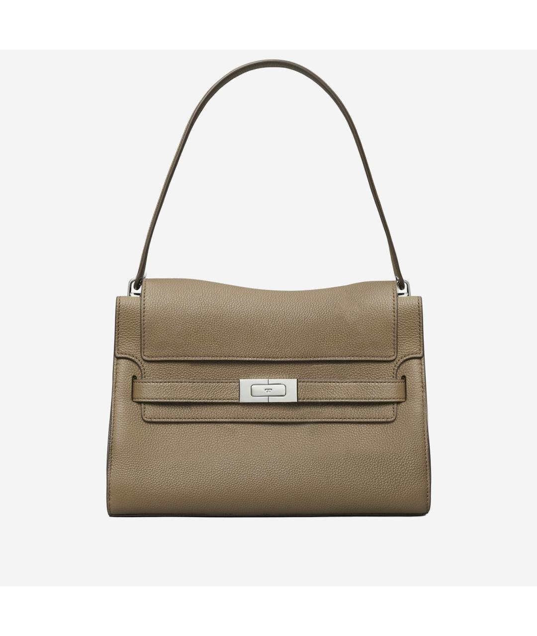 TORY BURCH Бежевая кожаная сумка тоут, фото 4