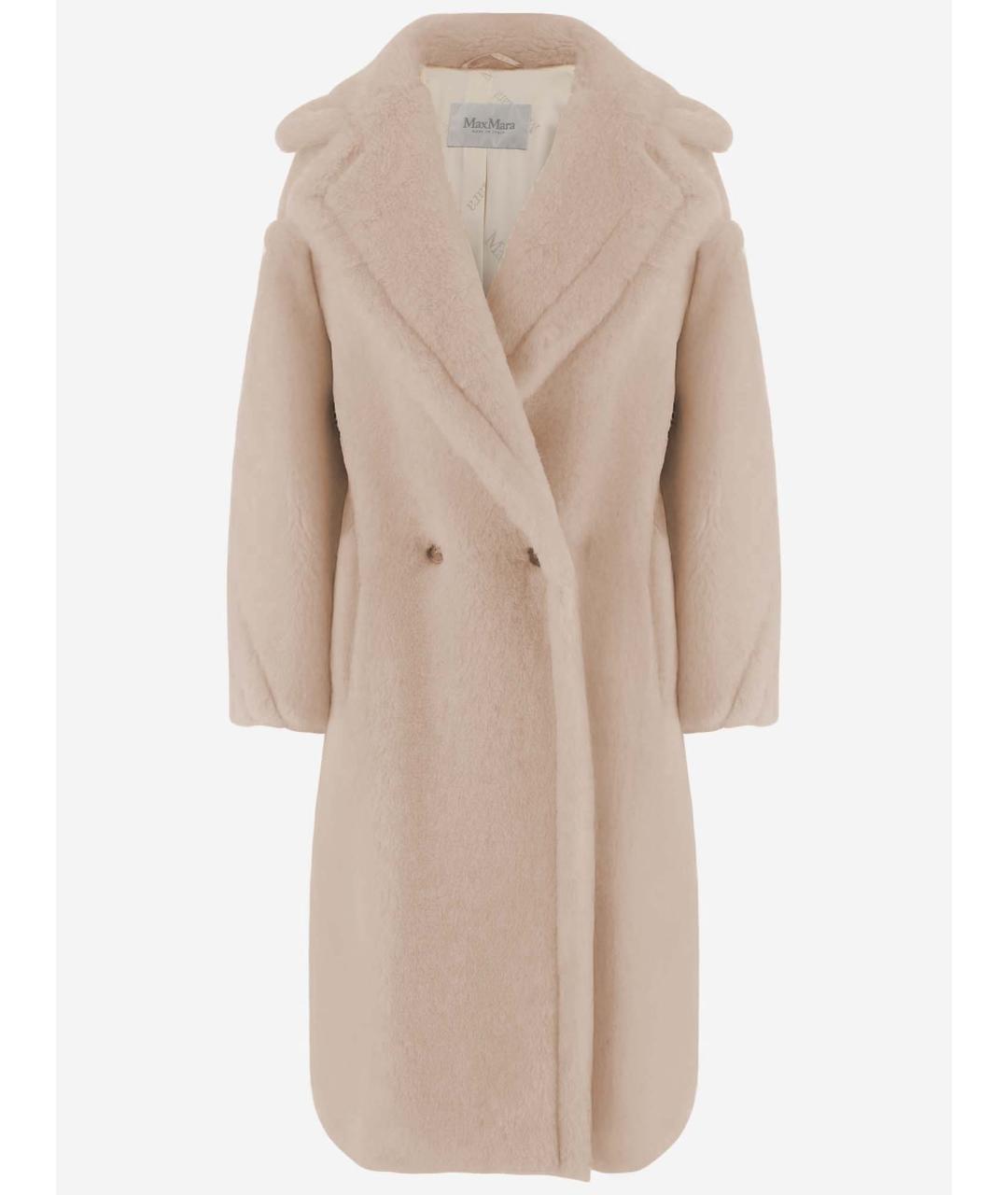 MAX MARA Бежевое шерстяное пальто, фото 1