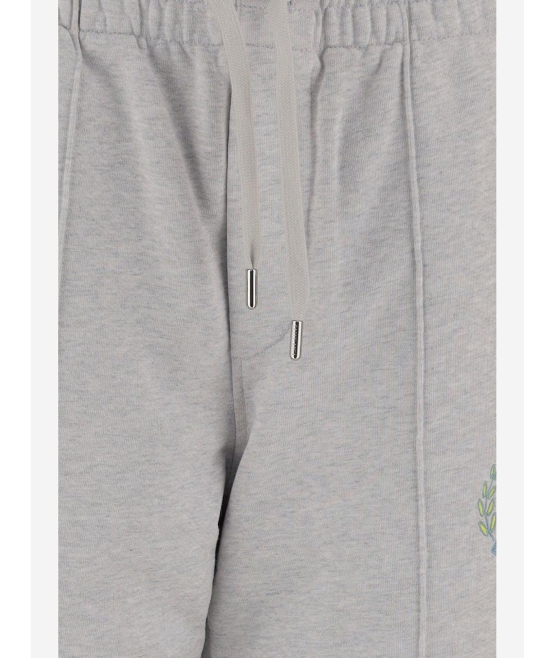 CASABLANCA Серые хлопковые спортивные брюки и шорты, фото 3