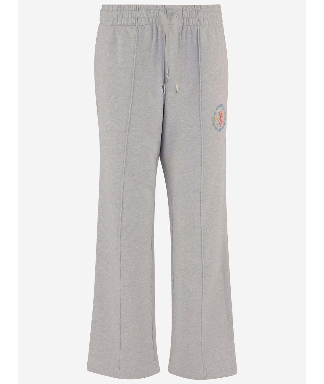 CASABLANCA Серые хлопковые спортивные брюки и шорты, фото 1