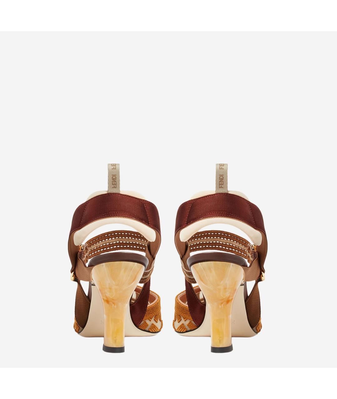 FENDI Мульти текстильные туфли, фото 3
