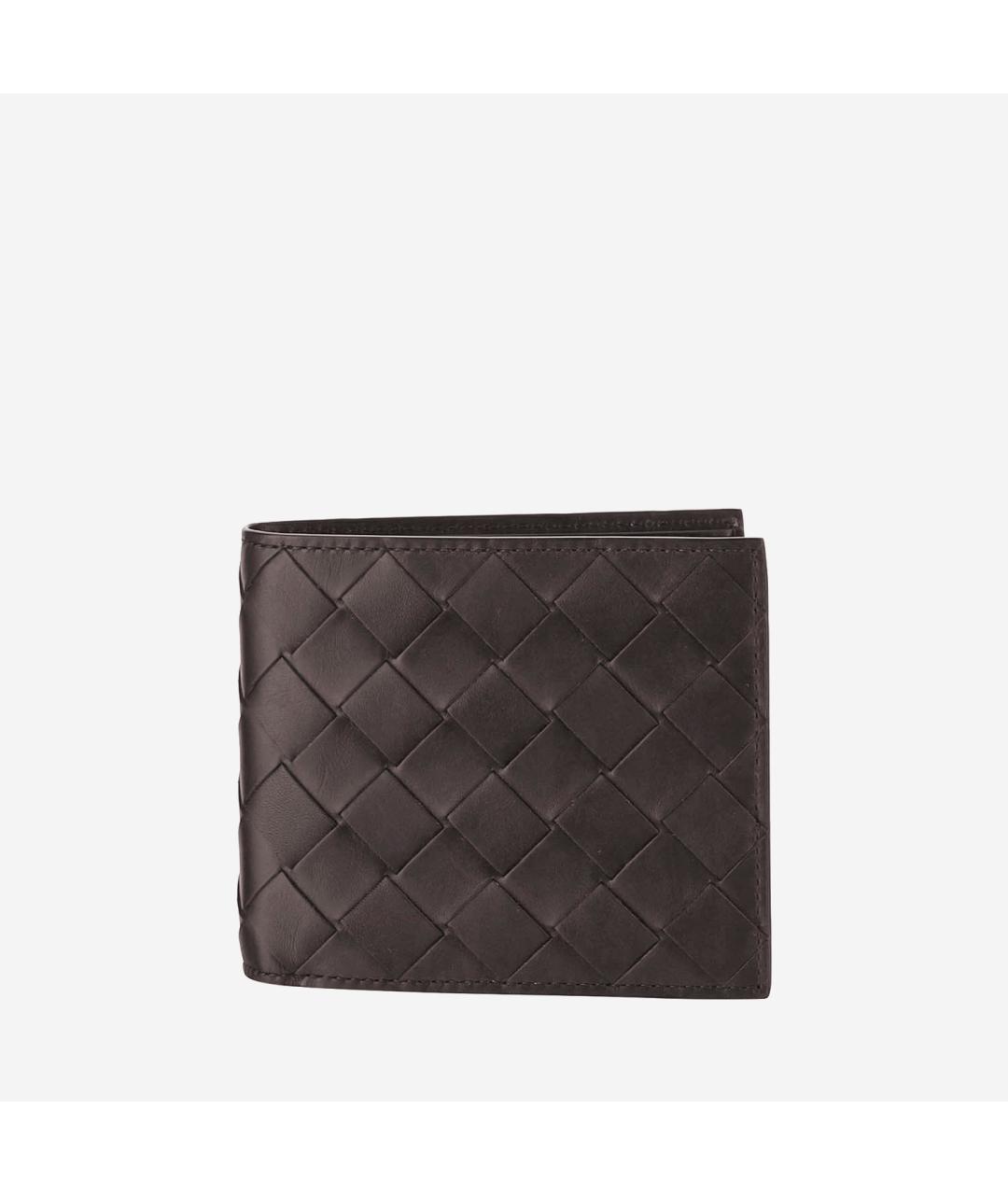 BOTTEGA VENETA Коричневый кожаный кошелек, фото 1