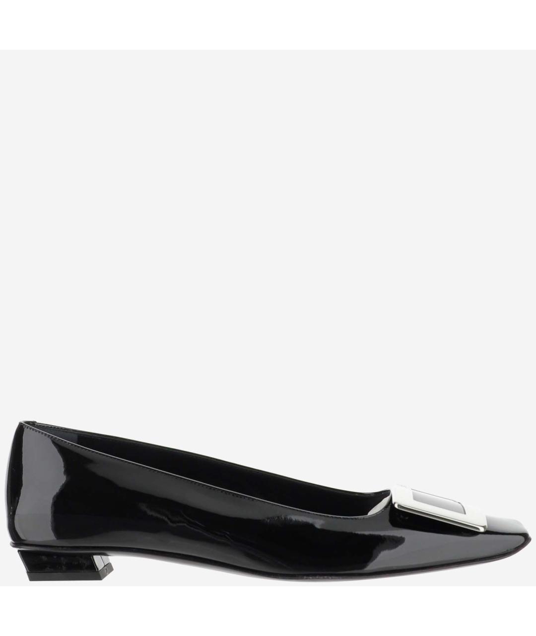 ROGER VIVIER Черные балетки из лакированной кожи, фото 5
