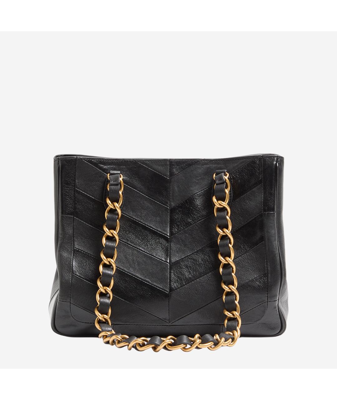 VALENTINO Черная кожаная сумка тоут, фото 3