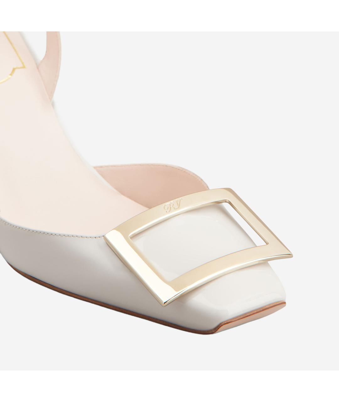 ROGER VIVIER Белые туфли из лакированной кожи, фото 4