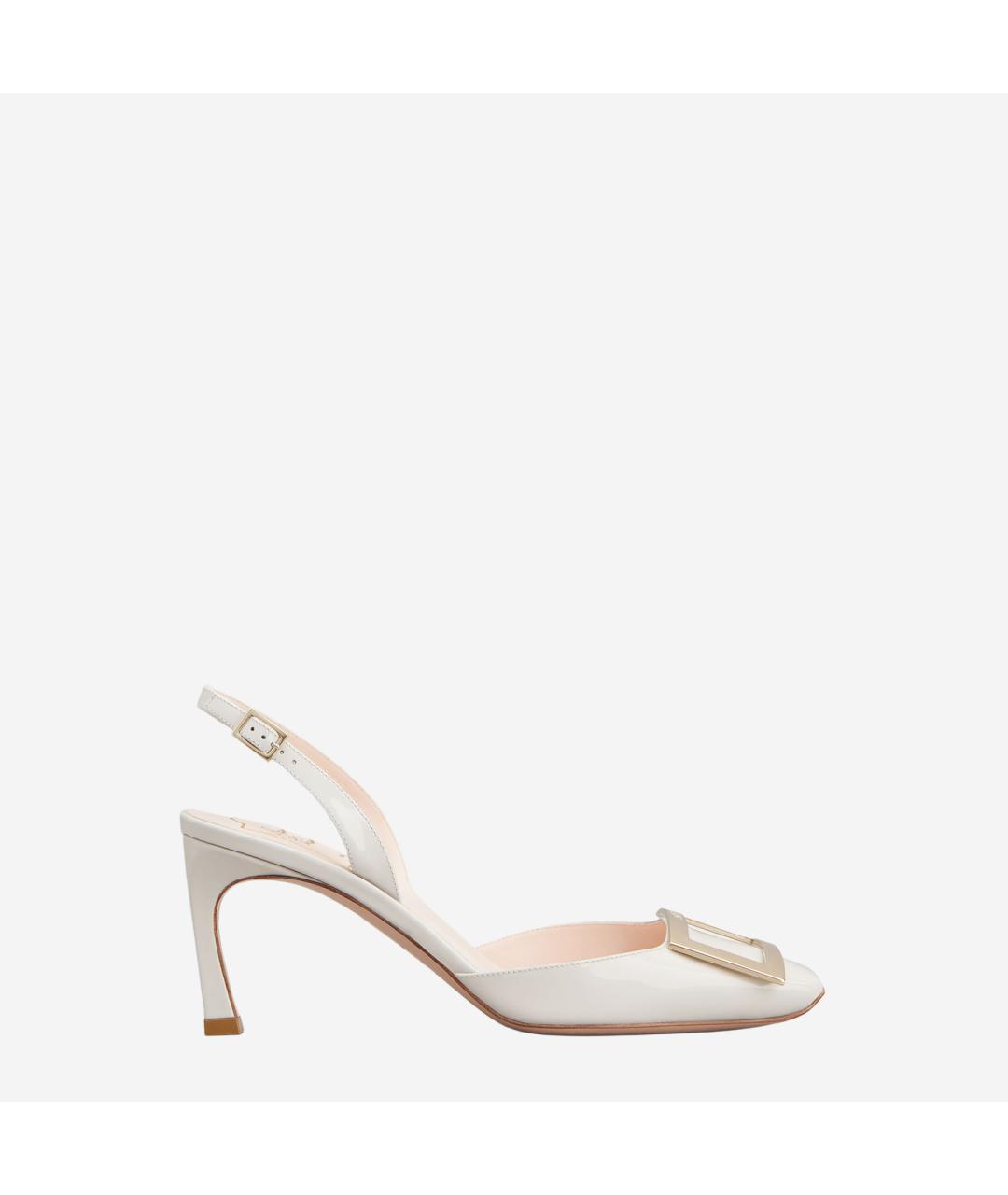 ROGER VIVIER Белые туфли из лакированной кожи, фото 6