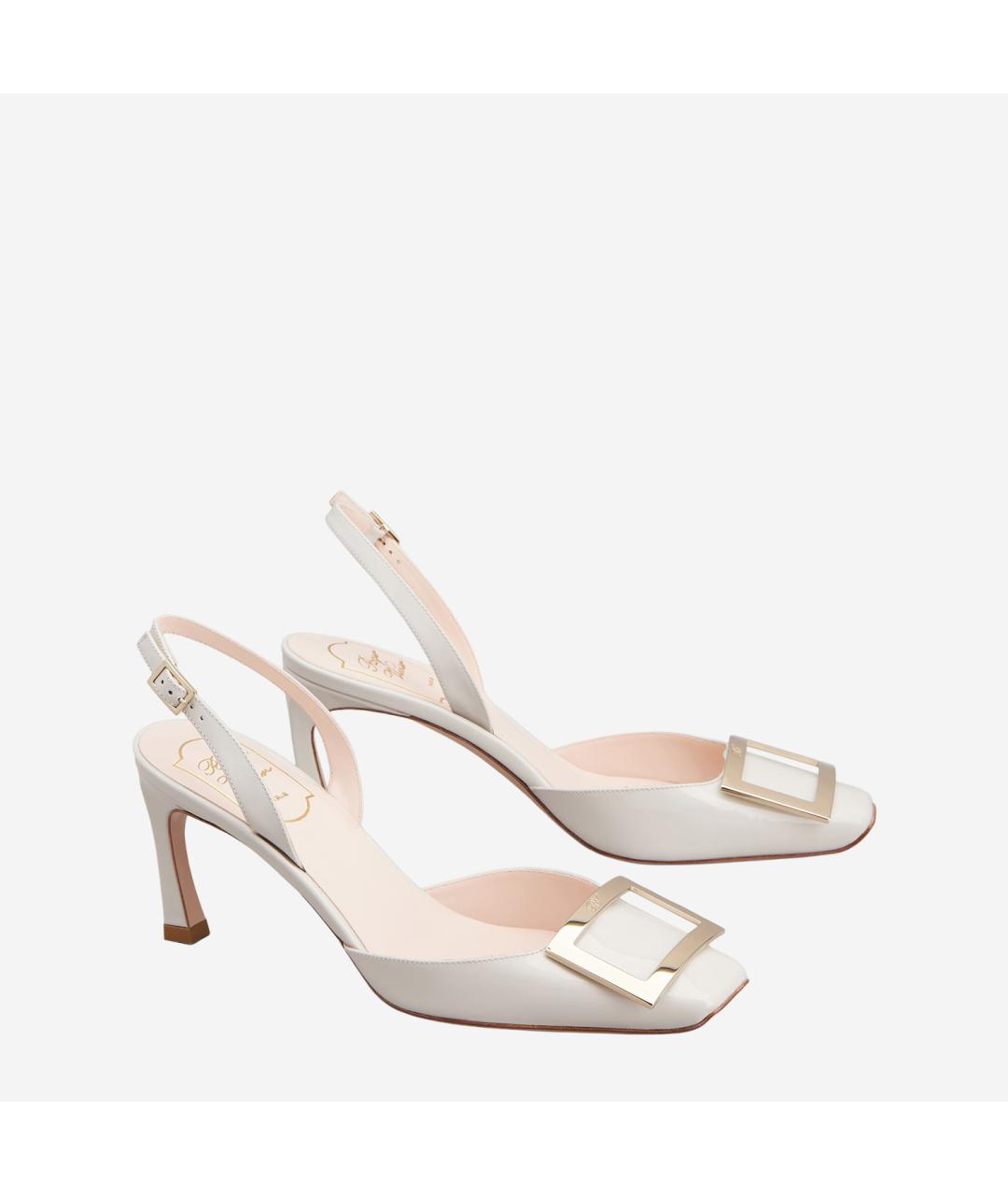 ROGER VIVIER Белые туфли из лакированной кожи, фото 2