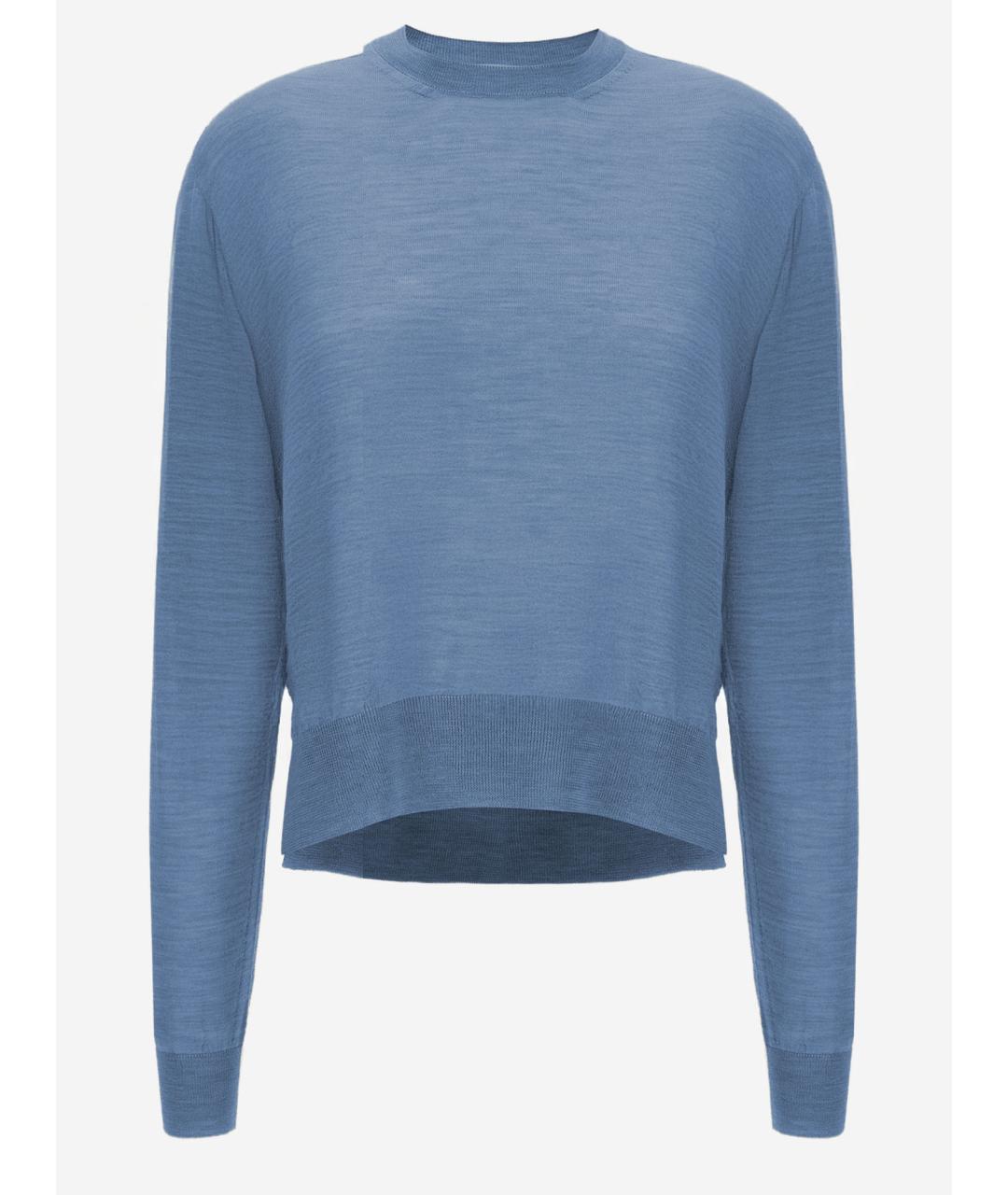 JIL SANDER Голубой кашемировый джемпер / свитер, фото 1