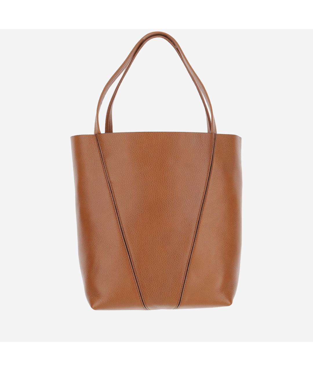 CHLOE Коричневая кожаная сумка тоут, фото 4