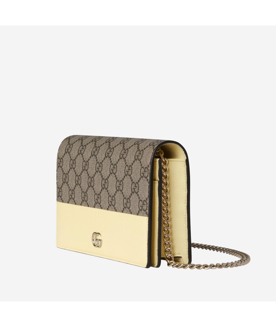 GUCCI Желтый кожаный кошелек, фото 2