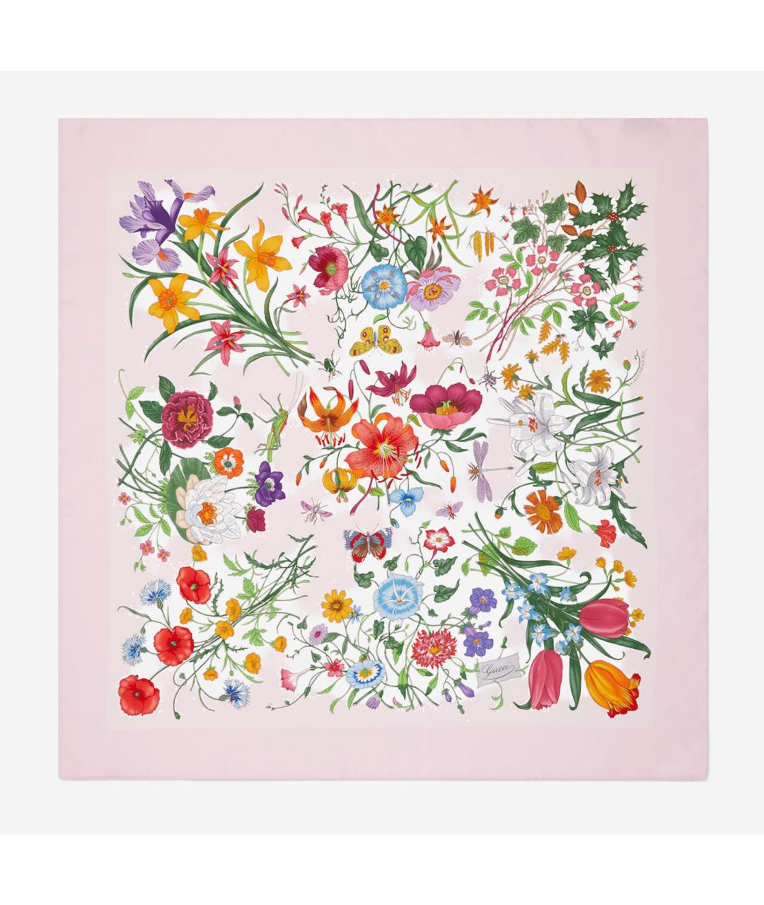 GUCCI Мульти шелковый платок, фото 1