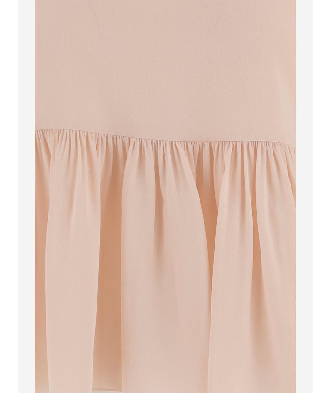 CHLOE Розовая шелковая майка, фото 3