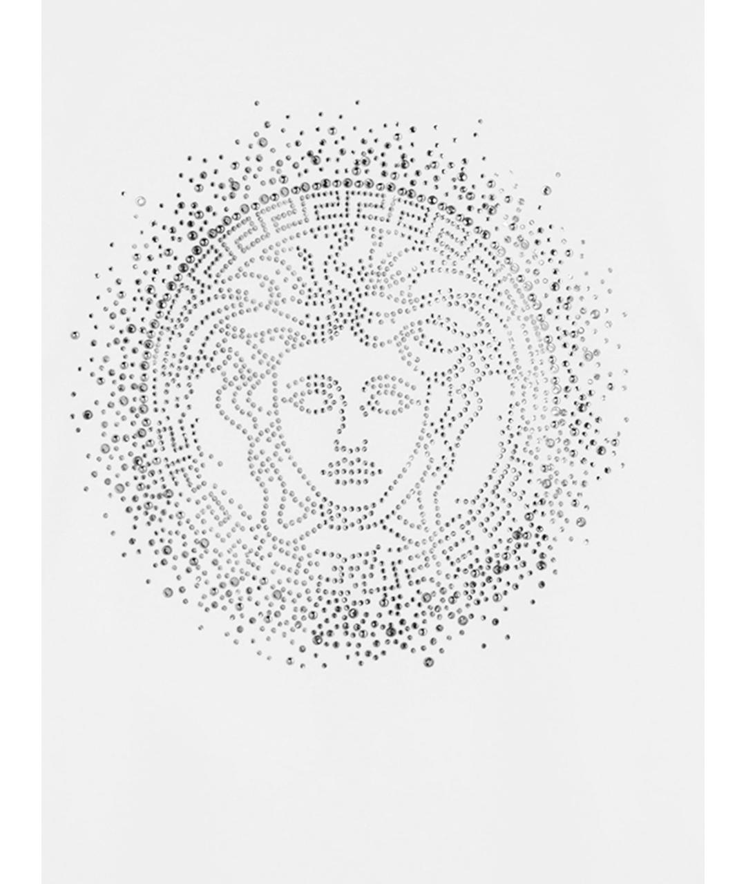 VERSACE Белая хлопковая футболка, фото 3