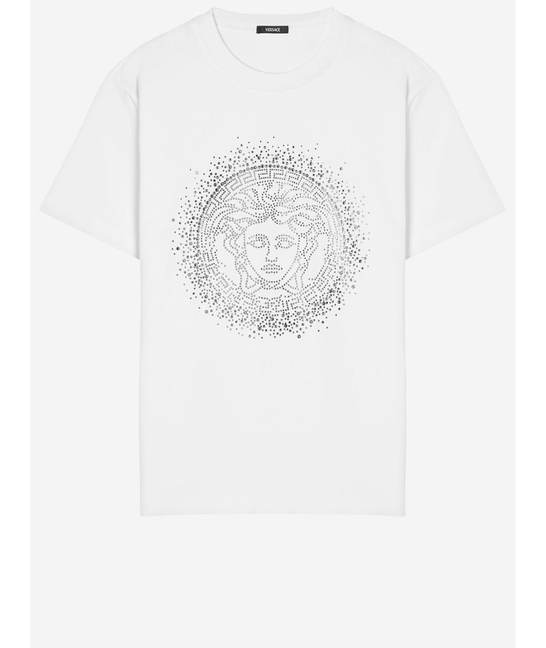 VERSACE Белая хлопковая футболка, фото 1