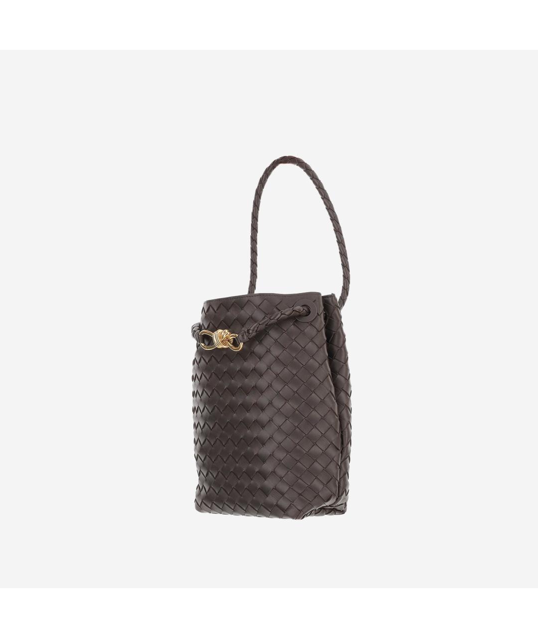 BOTTEGA VENETA Коричневая кожаная сумка тоут, фото 2