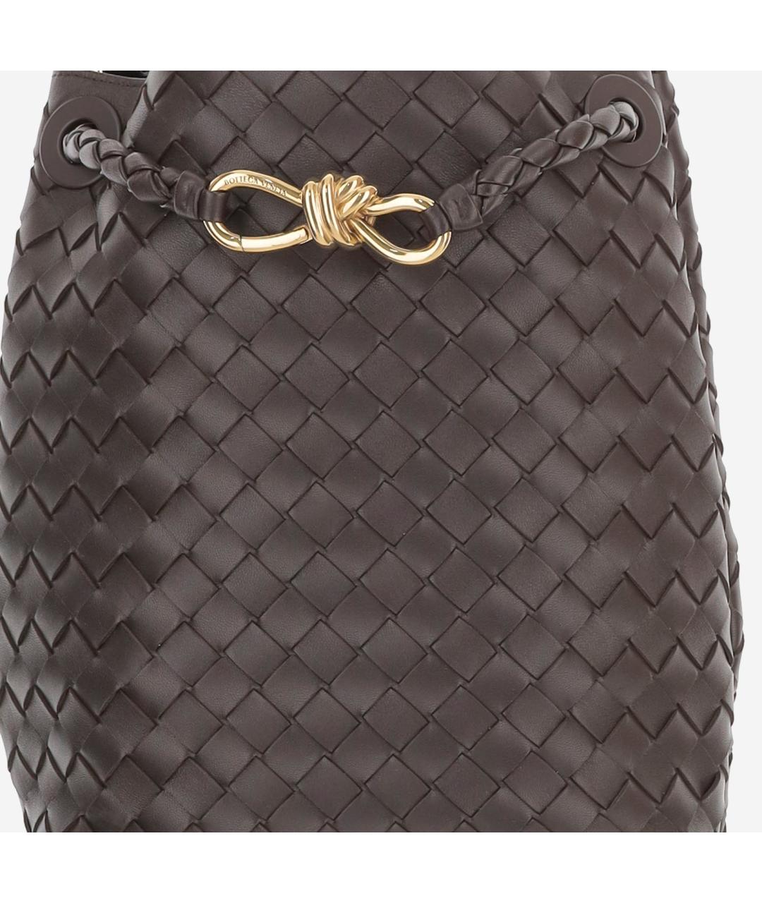 BOTTEGA VENETA Коричневая кожаная сумка тоут, фото 4