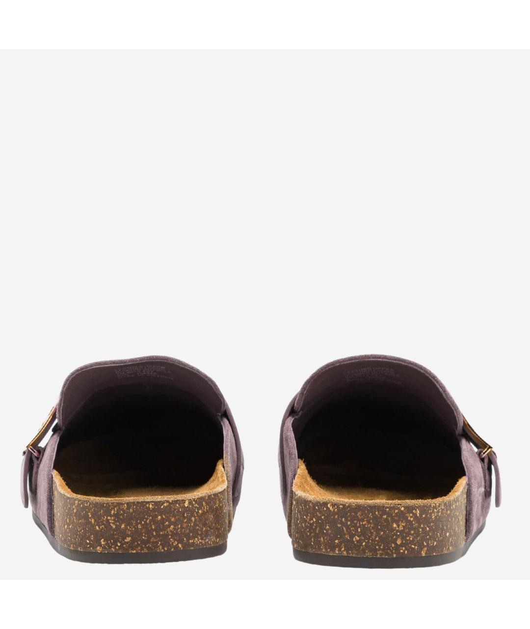 TORY BURCH Розовые кожаные сабо, фото 3