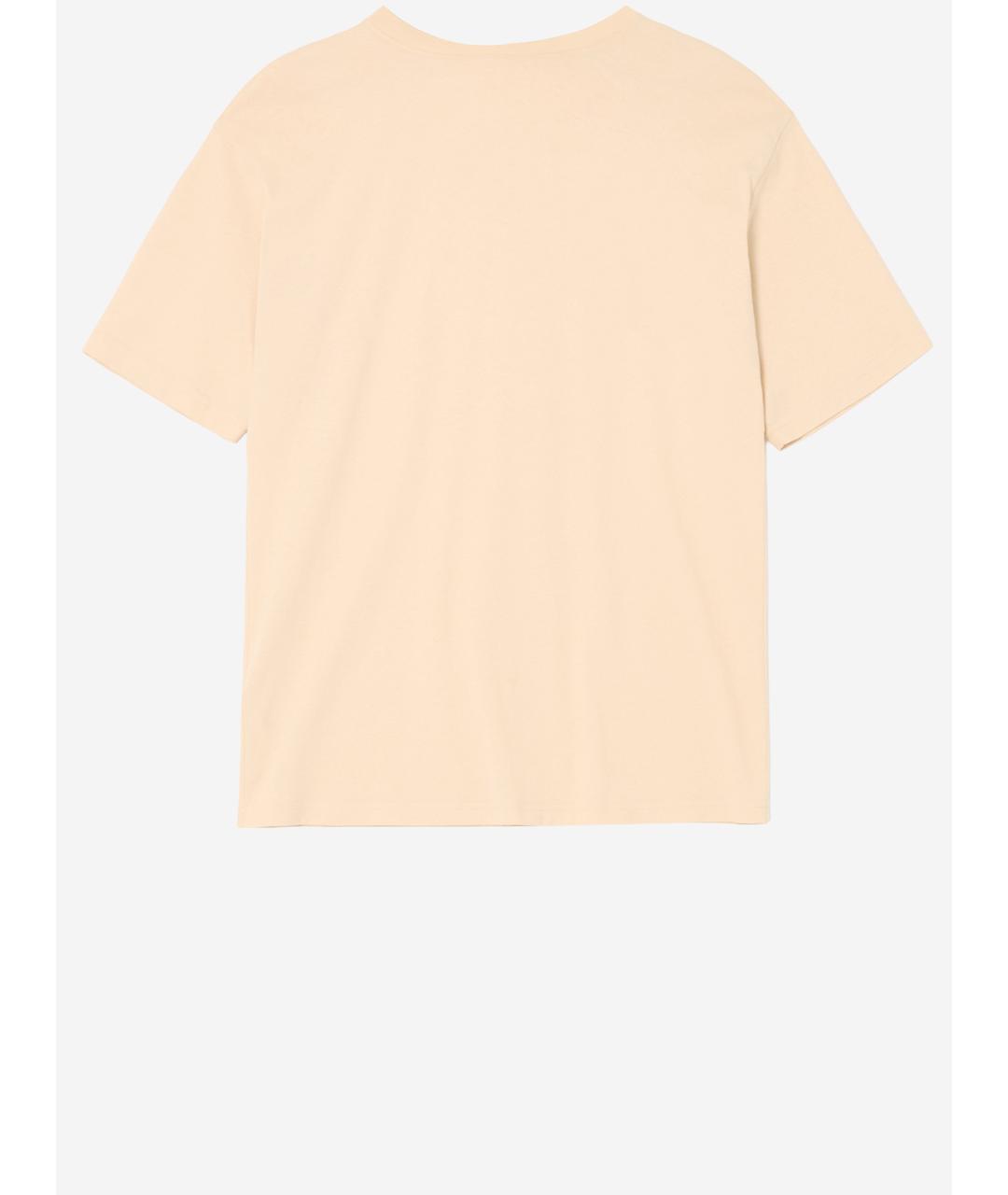 VALENTINO Бежевая хлопковая футболка, фото 2