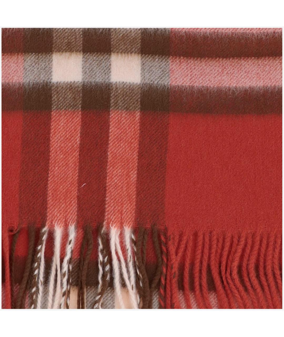 BURBERRY Красный кашемировый шарф, фото 2