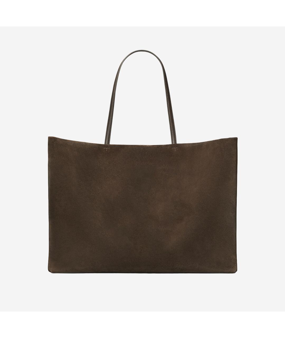 TORY BURCH Коричневая кожаная сумка тоут, фото 3