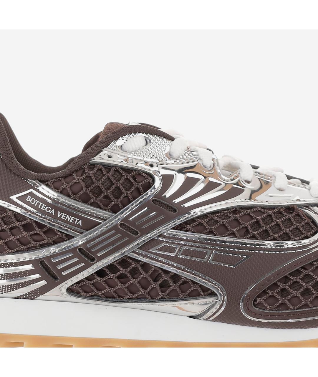 BOTTEGA VENETA Коричневые низкие кроссовки / кеды, фото 5