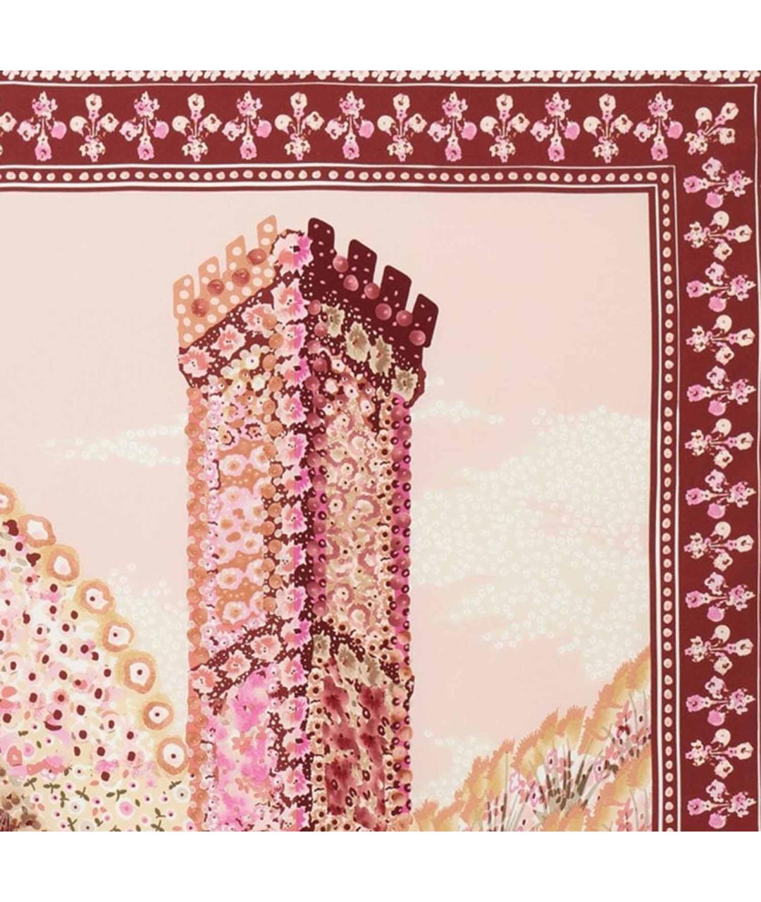 FERRAGAMO Розовый шелковый платок, фото 2